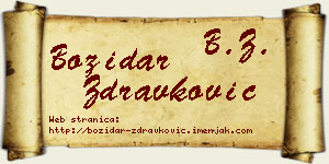 Božidar Zdravković vizit kartica